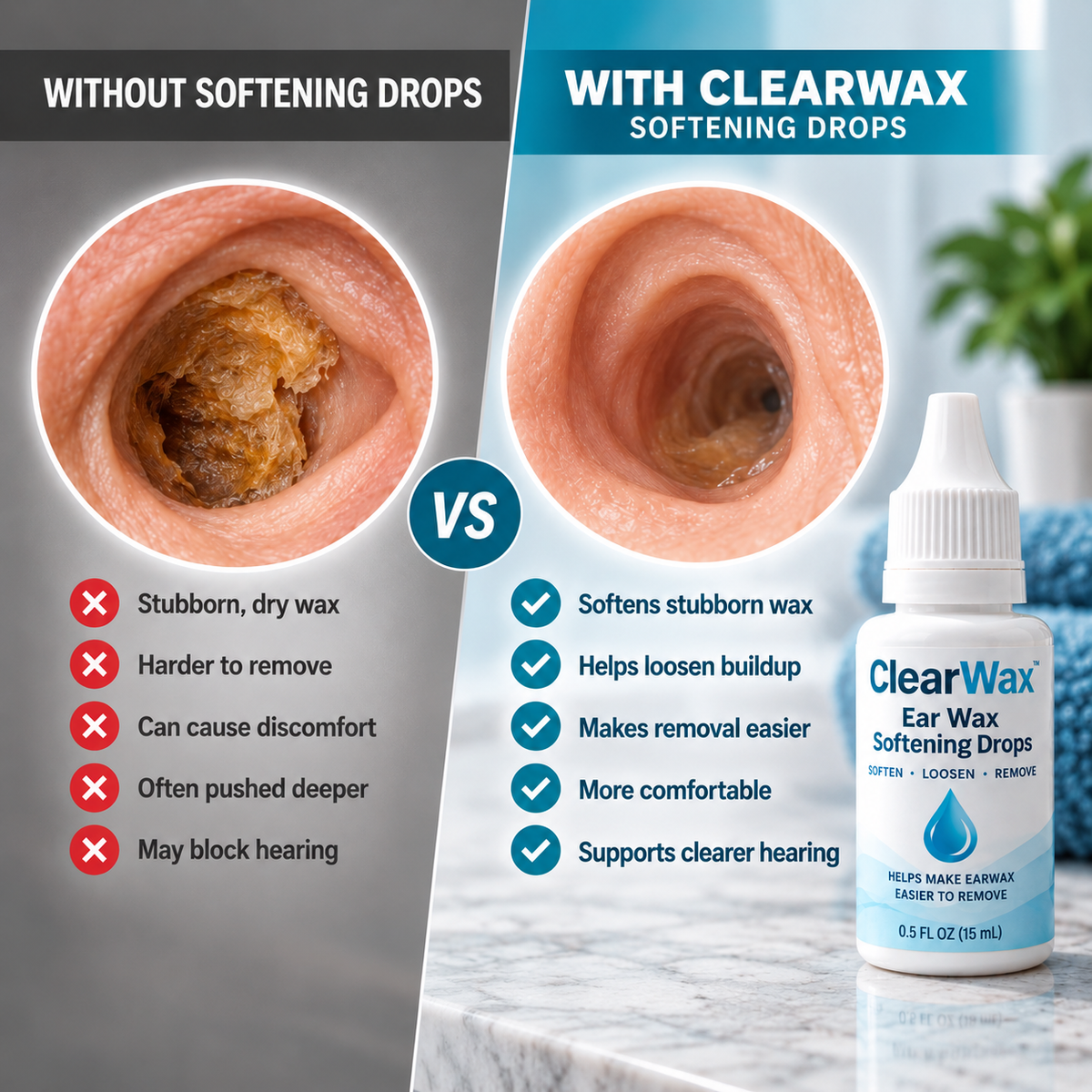 ClearWax Softener