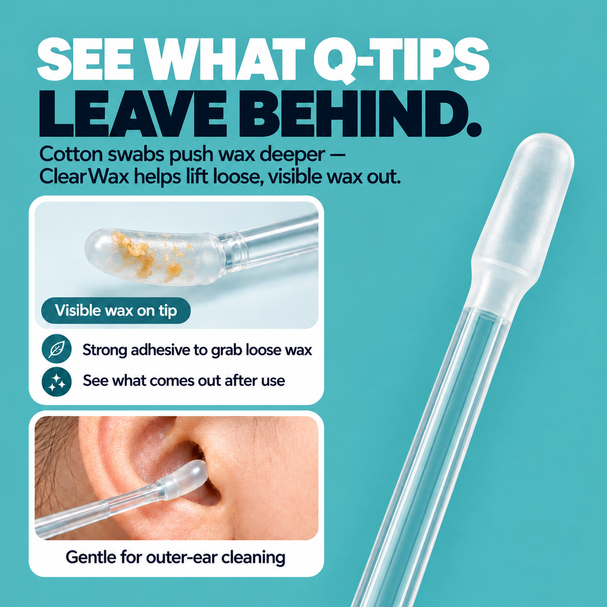 Clearwax Ear Cleaning Sticks